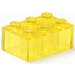 LEGO Gennemsigtig gul Klods 2 x 3 (3002)