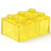 LEGO Transparentes Gelb Backstein 2 x 3 (3002)