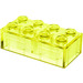 LEGO Jaune transparent Brique 2 x 4 (3001 / 72841)