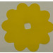 LEGO Transparent Yellow Clikits Film Flower with 10 Petals 7 x 7 (46471)