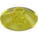 LEGO Transparent Yellow Dish 2 x 2 (4740)
