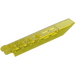 LEGO Transparent Yellow Hinge Plate 1 x 8 with Angled Side Extensions (14137 / 30407)