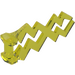 LEGO Transparent Yellow Lightning Bolt (Double) (28555 / 59233)