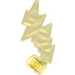 LEGO Transparent Yellow Lightning Bolt with Axle Hole (2149)