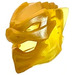 LEGO Transparentes Gelb Ninjago Helm mit Flames und Gold Drachen Gesicht