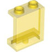 LEGO Transparentes Gelb Panel 1 x 2 x 2 mit Seitenstützen, Hohlbolzen (35378 / 87552)