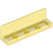 LEGO Transparant Geel Paneel 1 x 4 met Afgeronde hoeken (30413 / 43337)