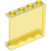 LEGO Gennemsigtig gul Panel 1 x 4 x 3 med sidestøtter, hule knops (35323 / 60581)