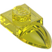 LEGO Transparent Yellow Plate 1 x 1 with Tooth (35162 / 49668)