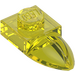 LEGO Transparent Yellow Plate 1 x 1 with Tooth (35162 / 49668)