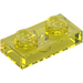 LEGO Transparent Yellow Plate 1 x 2 (3023)