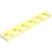 LEGO Transparent Gelb Platte 1 x 6 (3666)