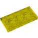 LEGO Transparent Yellow Plate 2 x 4 (3020)