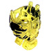 LEGO Transparentes Gelb Felsen Monster Körper mit Schwarz Dekoration