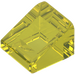 LEGO Giallo trasparente Pendenza 1 x 1 (31°) (50746 / 54200)