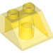 LEGO Transparent Yellow Slope 2 x 2 (45°) (3039 / 6227)