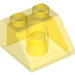 LEGO Transparant Geel Helling 2 x 2 (45°) (3039 / 6227)