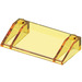 LEGO Transparent Yellow Slope 3 x 6 (25°) with Inner Walls (3939 / 6208)