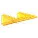 LEGO Transparant geel Helling 5 x 6 x 2 (33°) Omgekeerd (4228)