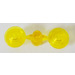 LEGO Transparent Yellow Sprue with Plate 1 x 1 Round