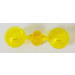 LEGO Jaune Transparent Sprue avec assiette 1 x 1 Rond (4073)