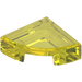 LEGO Transparent Yellow Tile 1 x 1 Quarter Circle (25269)