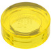 LEGO Transparent Yellow Tile 1 x 1 Round (98138)