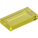 LEGO Transparent Yellow Tile 1 x 2 with Groove (3069 / 30070)