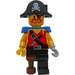 LEGO Treasure Chest Pirate Captain Minifigur