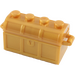 LEGO Treasure Chest avec Couvercle (Charnière épaisse avec fentes à l&#039;arrière) (4738)
