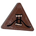 LEGO Triangular Sign with Handles, Black Line (Left) Sticker with Split Clip (30259)