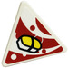 LEGO Triangulaire Sign avec Sushi Autocollant avec Clip ouvert en &#039;o&#039; (65676)