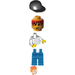 LEGO &quot;TV Press&quot;, Black Cap Minifigure