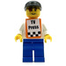 LEGO &quot;TV Press&quot;, Schwarz Kappe Minifigur