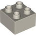 LEGO Very Light Gray Duplo Brick 2 x 2 (3437 / 89461)
