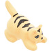 LEGO Very Light Orange Crouching Cat with Stripes (6251 / 83956)