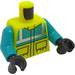 LEGO Lysande Gul Ambulance Förare Minifigur Kropp (973 / 76382)