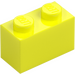 LEGO Amarillo vibrante Ladrillo 1 x 2 con tubo inferior (3004 / 93792)