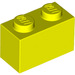 LEGO Jaune vif Brique 1 x 2 avec tube inférieur (3004 / 93792)