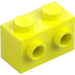 LEGO Lysande Gul Kloss 1 x 2 med Knoppar på Ett Sida (11211)