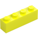 LEGO Vibrant Yellow Brick 1 x 4 (3010)