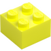 LEGO Lysande Gul Kloss 2 x 2 (3003 / 6223)