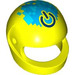 LEGO Leuchtendes Gelb Crash Helm mit Power Icon (2446 / 102424)