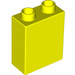 LEGO Vibrant Yellow Duplo Brick 1 x 2 x 2 with Bottom Tube (15847 / 76371)
