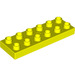 LEGO Jaune vif Duplo assiette 2 x 6 (98233)