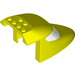 LEGO Levendig geel Vliegtuig Voorkant Top 6 x 10 x 4 met Transparant Glas (69953)