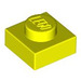 LEGO Leuchtendes Gelb Platte 1 x 1 (3024)