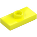 LEGO Vibrant Yellow Plate 1 x 2 with 1 Stud (with Groove and Bottom Stud Holder) (15573)