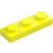 LEGO Vibrant Yellow Plate 1 x 3 (3623)