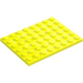 LEGO Amarillo vibrante Placa 6 x 8 (3036)